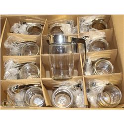 CHROME SUGAR/SYRUP DISPENSER - LOT OF 12 NEW