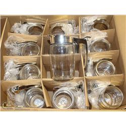 CHROME SUGAR/SYRUP DISPENSER - LOT OF 12 NEW