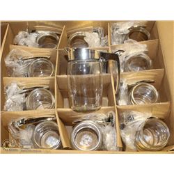 CHROME SUGAR/SYRUP DISPENSER - LOT OF 12 NEW