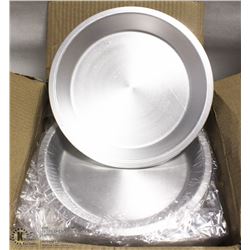 8"  ALUMINUM PIE PLATES - ONE BOX OF 12 PLATES