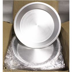 8"  ALUMINUM PIE PLATES - ONE BOX OF 12 PLATES