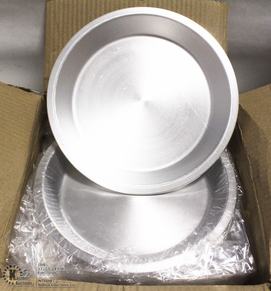 8" ALUMINUM PIE PLATES ONE BOX OF 12 PLATES
