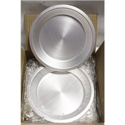 7" ALUMINUM PIE PLATES - ONE BOX OF 12 PLATES