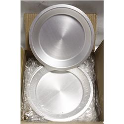 7" ALUMINUM PIE PLATES - ONE BOX OF 12 PLATES