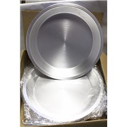 11" ALUMINUM PIE PLATES - ONE BOX OF 12 PLATES