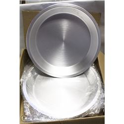 11" ALUMINUM PIE PLATES - ONE BOX OF 12 PLATES