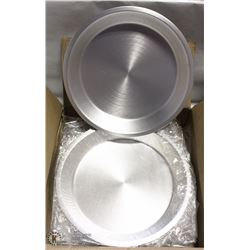 11" ALUMINUM PIE PLATES - ONE BOX OF 12 PLATES