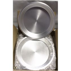 11" ALUMINUM PIE PLATES - ONE BOX OF 12 PLATES