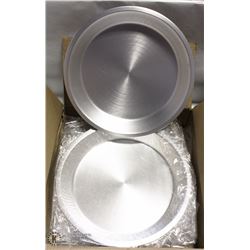 11" ALUMINUM PIE PLATES - ONE BOX OF 12 PLATES