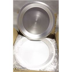 8" ALUMINUM PIE PLATES - ONE BOX OF 12 PLATES