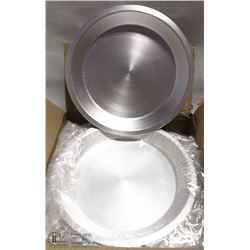 8" ALUMINUM PIE PLATES - ONE BOX OF 12 PLATES