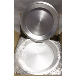 8" ALUMINUM PIE PLATES - ONE BOX OF 12 PLATES