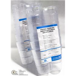 5OZ PLASTIC TUMBLERS - LOT OF 24