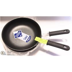 8" COATED ALUMINUM FRY PANS - LOT OF 2 - NEW
