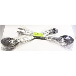 15" STAINLESS STEEL SPOONS- LOT OF 8