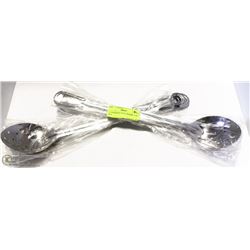 15" STAINLESS STEEL SPOONS- LOT OF 8