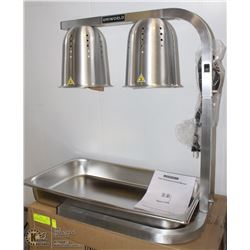 NEW UNIWORLD TWO BULB WARMER WITH STAINLESS TRAY