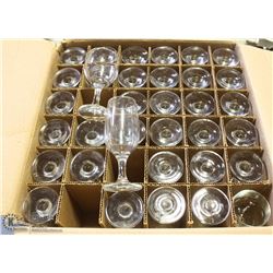 CASE OF 34 MANHATTAN WINE GLASSES 6.5 OZ