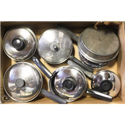 LOT OF 6 HOUSEHOLD POT/PAN COMBOS & 2 CAKE PANS