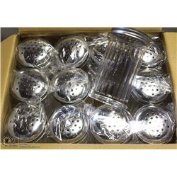 LOT OF 12 NEW CHEESE / PEPPER SHAKERS