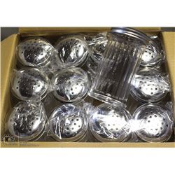 LOT OF 12 NEW CHEESE / PEPPER SHAKERS