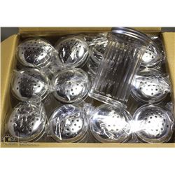 LOT OF 12 NEW CHEESE / PEPPER SHAKERS
