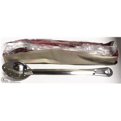 LOT OF 12 NEW 15" STAINLESS PERFORATED SPOONS