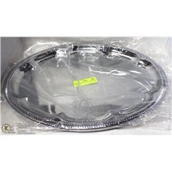 NEW OVAL TRAY 18" PLATED STEEL - LOT OF 4