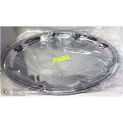 NEW OVAL TRAY 18" PLATED STEEL - LOT OF 4