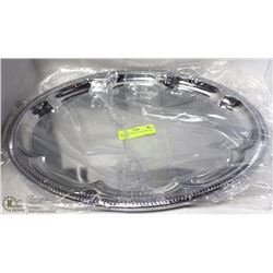 NEW OVAL TRAY 18" PLATED STEEL - LOT OF 4