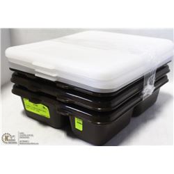 CAMBRO 3 COMPARTMENT MEAL TRAY - LOT OF 3 -NEW