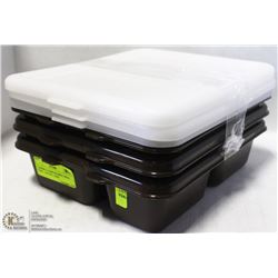 CAMBRO 3 COMPARTMENT MEAL TRAY - LOT OF 3 -NEW