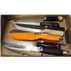 Image 1 : FLAT OF KITCHEN / RESTAURANT KNIVES - VARIOUS MAKE
