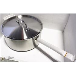 7.5QT HEAVY DUTY SAUCE PAN INDUCTION CAPABLE - NEW