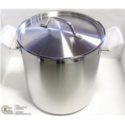 NEW 16QT HD STAINLESS STOCK POT INDUCTION CAPABLE