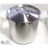 Image 1 : NEW 16QT HD STAINLESS STOCK POT INDUCTION CAPABLE