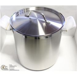 NEW 16QT HD STAINLESS STOCK POT INDUCTION CAPABLE