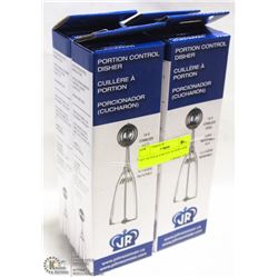 SET OF FOUR NEW PORTION SCOOPS