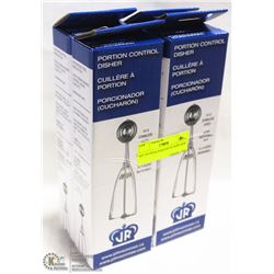 SET OF FOUR NEW PORTION SCOOPS