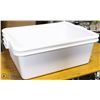 Image 1 : TOTE BOX - LOT OF 2 - WHITE  7" DEEP