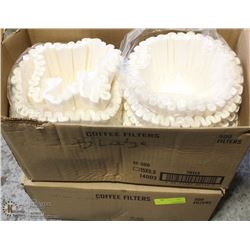 2 CASES OF COFFEE FILTERS (ONE PARTIAL/OPENED)