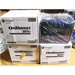 4 BOXES OF KRUGER ONLIWON WHITE SWAN NAPKIN