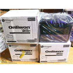 4 BOXES OF KRUGER ONLIWON WHITE SWAN NAPKIN