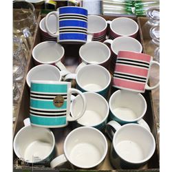 FLAT OF NEW HANDCRAFTED NORTH CRAFT COLORED COFFEE