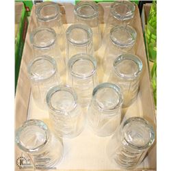 FLAT OF NEW OVAL PATTERNED JUICE GLASSES