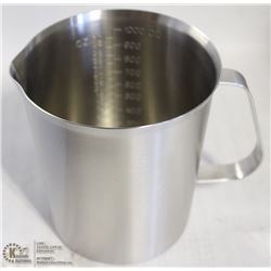 NEW 1000ML STAINLESS STEEL GRADUATED MEASURE