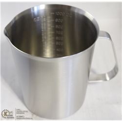 NEW 1000ML STAINLESS STEEL GRADUATED MEASURE