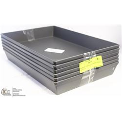 NEW RECTANGULAR BAKING PANS - LOT OF 6