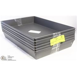 NEW RECTANGULAR BAKING PANS - LOT OF 6