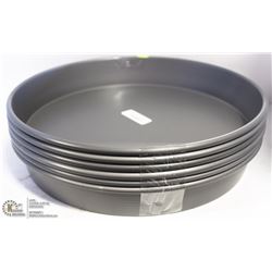 (ON CHOICE) NEW ROUND DEEP DISH PANS - LOT OF 6